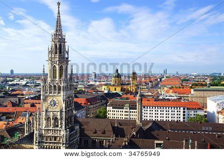 Panorama i München, Tyskland