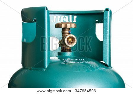 Bangkok, Thailand - January 11, 2017: The 7 Kgs. Of Lpg Cylinder From Ptt. Ptt Is A Thai State-owned