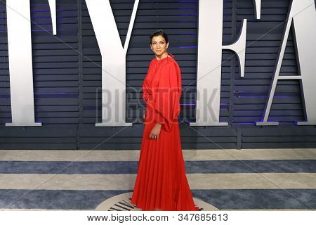 BEVERLY HILLS - FEB 24: Radhika Jones at the 2019 Vanity Fair Oscar Party at The Wallis Annenberg Center for the Performing Arts on February 24, 2019 in Beverly Hills, CA
