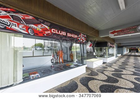 Alcabideche, Portugal - April 2018: View At Circuito Estoril - Famous Formula 1 Stadium