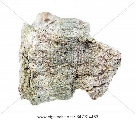 Closeup Of Sample Of Natural Mineral From Geological Collection - Unpolished Richterite Rock Isolate