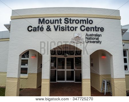 Canberra, Australia - Sep 8, 2018: Entrance Of The Mount Stromlo Observatorys Cafe And Visitor Centr