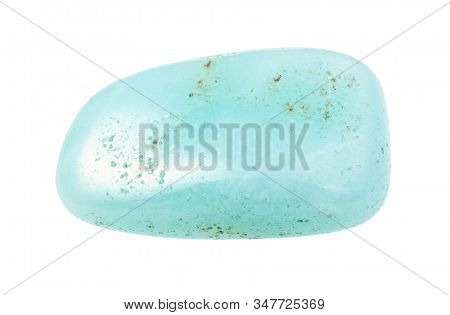 Closeup Of Sample Of Natural Mineral From Geological Collection - Aquamarine (blue Beryl) Gem Stone 