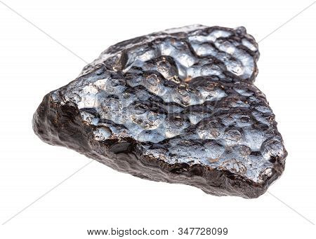 Closeup Of Sample Of Natural Mineral From Geological Collection - Kidney Ore (hematite, Iron Ore) Ro