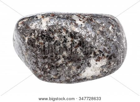Closeup Of Sample Of Natural Mineral From Geological Collection - Tumbled Magnetite (lodestone) Gems
