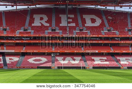 Lisboa, Portugal - April 2018: View At Estadio Da Luz - The Official Playground Of Fc Benfica