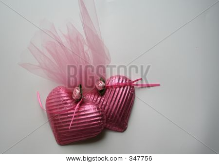 Petits coeurs roses
