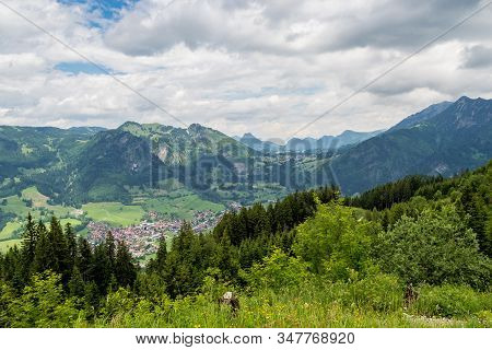 Landscape Around Bad Hindelang In Bavaria, Germany
