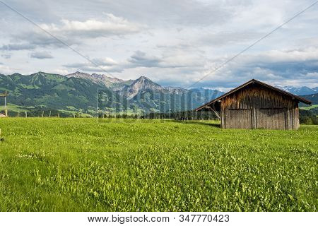 Autumn Impressions At Schweineberg Near Sonthofen, Bavaria Germany
