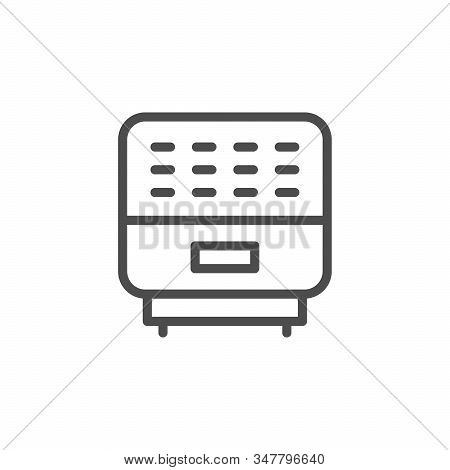 Air Purifier Line Icon Isolated On White Background. Equipment Or Systems For Air Purification In Th