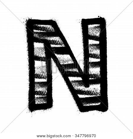 Letter N. Graffiti Vector & Photo (Free Trial) | Bigstock
