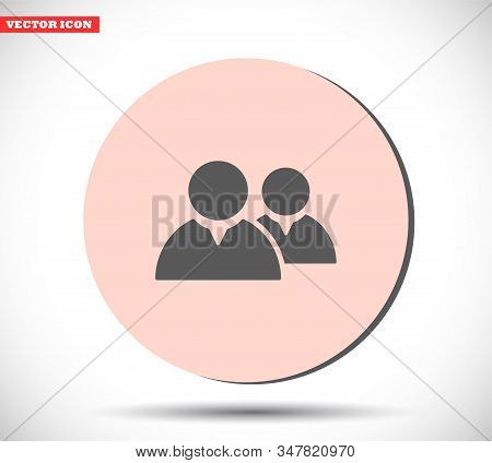 Human Vector Icon , Lorem Ipsum Flat Design