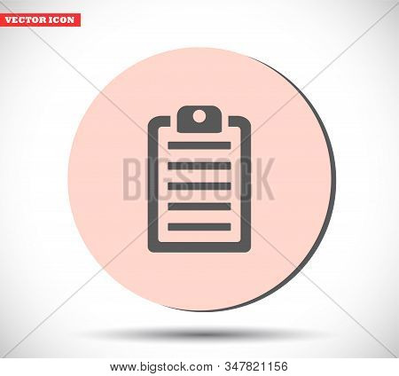 List Vector Icon , Lorem Ipsum Flat Design