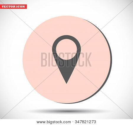 Map Pin Vector Icon , Lorem Ipsum Flat Design