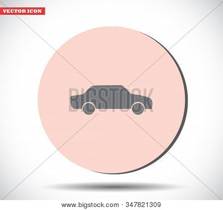 Car Vector Icon , Lorem Ipsum Flat Design