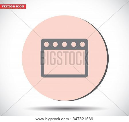 Gas Stove Vector Icon , Lorem Ipsum Flat Design