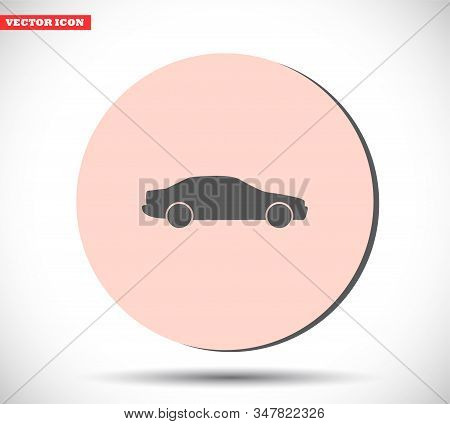 Car Vector Icon , Lorem Ipsum Flat Design