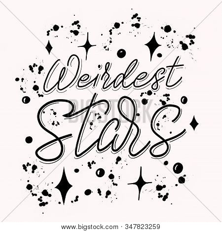 Set Of Elements For Your Design And Scrapbook. Weirdest Stars