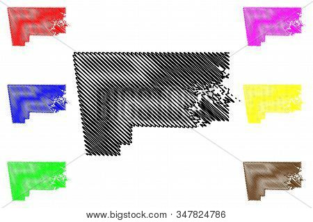 Benton County, Arkansas (u.s. County, United States Of America,usa, U.s., Us) Map Vector Illustratio