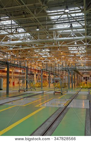 Subway Train Service Depot. Moscow, Russia