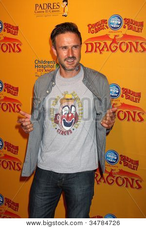 LOS ANGELES - 12 jul: David Arquette มาที่ 'มังกร' นำเสนอ โดย Ringling โอบราเธอร์ส & Barnum &บา