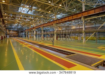 Subway Train Service Depot. Moscow, Russia