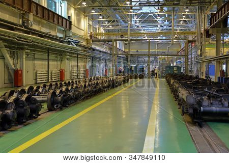 Subway Train Service Depot. Moscow, Russia