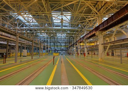 Subway Train Service Depot. Moscow, Russia