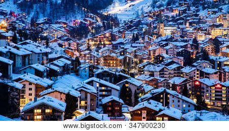amazing view of Matterhorn peak from Zermatt