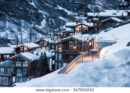 amazing view of Matterhorn peak from Zermatt