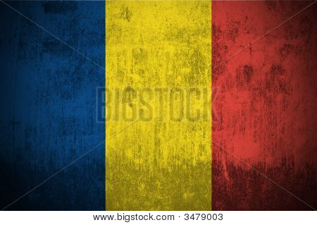 Grunge Flag i Tchad