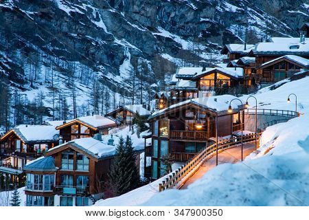 amazing view of Matterhorn peak from Zermatt