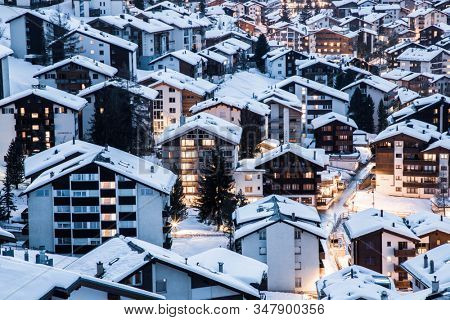 amazing view of Matterhorn peak from Zermatt