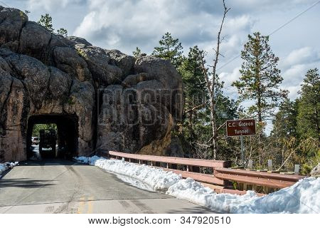 Cc Gideon Tunnel In Black Hills National Forest, South Dakota