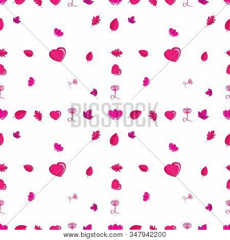 Pink Ornament Pattern Design Can Use For Any Design Project