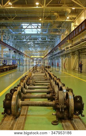 Subway Train Service Depot. Moscow, Russia