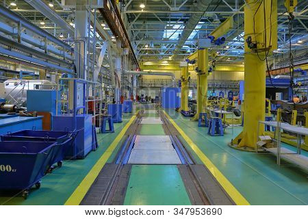 Subway Train Service Depot. Moscow, Russia