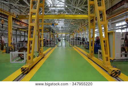 Subway Train Service Depot. Moscow, Russia