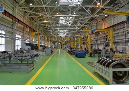 Subway Train Service Depot. Moscow, Russia
