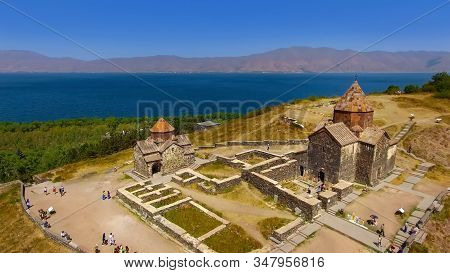 Beautiful Old Sevanavank Monastery Complex, Tourism In Armenia, Sightseeing
