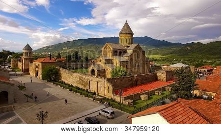 Svetitskhoveli Cathedral In North Of Tbilisi, Tourism In Georgia, Sightseeing