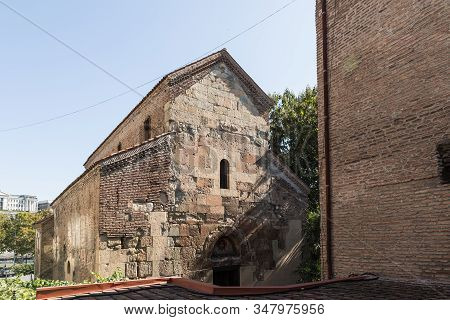 Tbilisi, Georgia, October 14, 2019 : The Anchiskhati Basilica In The Tbilisi City In Georgia