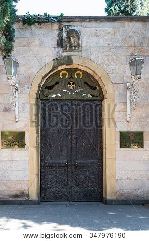 Tbilisi, Georgia, October 14, 2019 : The Entrance To The Patriarchate Of Georgia On Ioane Shavteli S