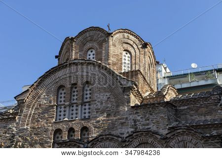 Ancient Church Of St. Panteleimon In The Center Of City Of Thessaloniki, Central Macedonia, Greece