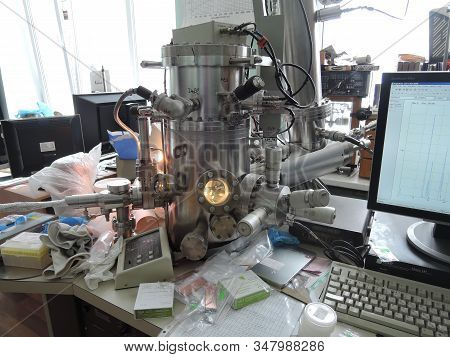 Mass Spectrometer In A Laboratory Close-up. Russia, Saratov - March 2019
