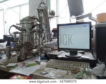 Mass Spectrometer In A Laboratory Close-up. Russia, Saratov - March 2019