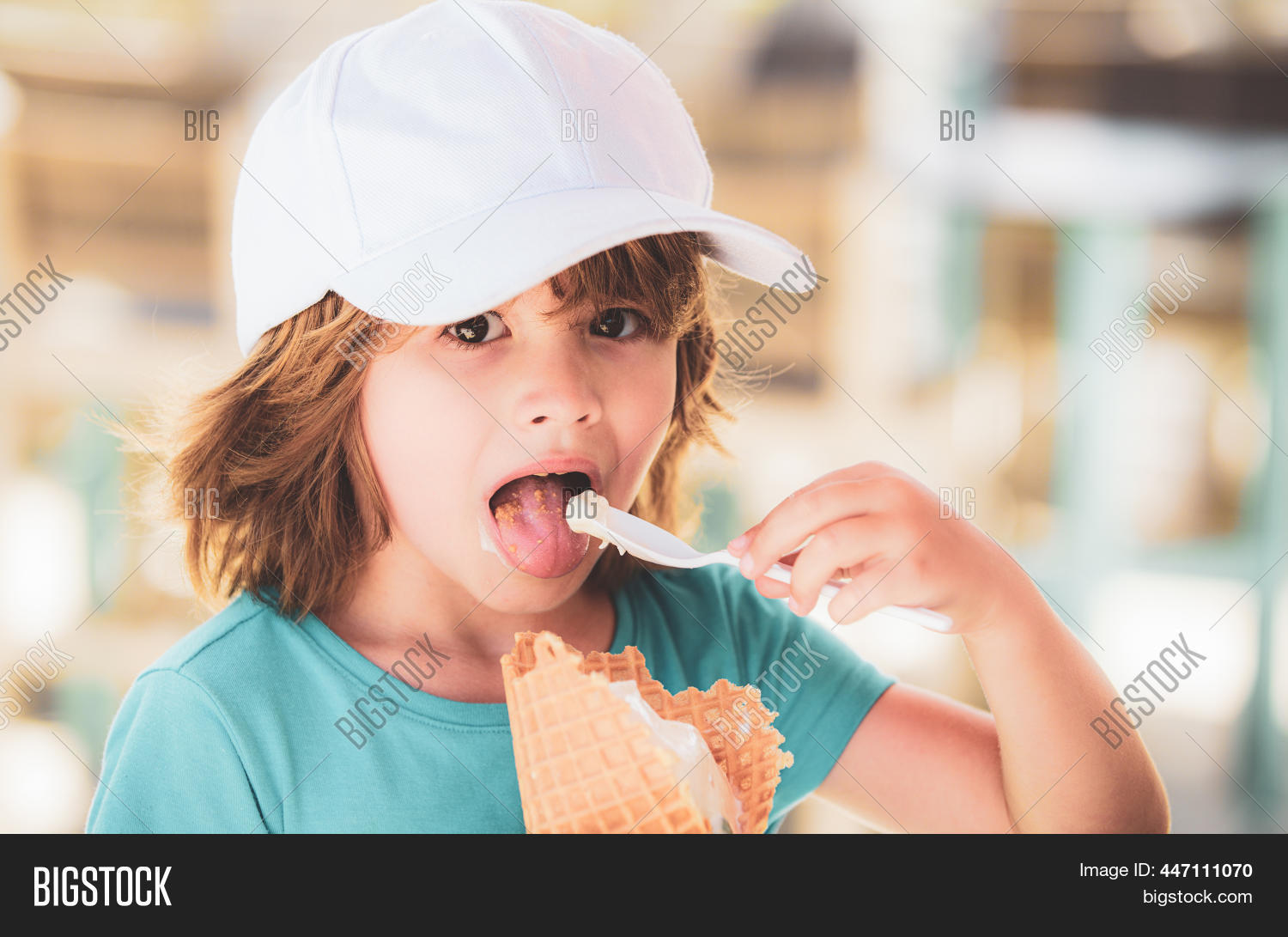 Kid Eating Ice Cream. Image & Photo (Free Trial) Bigstock