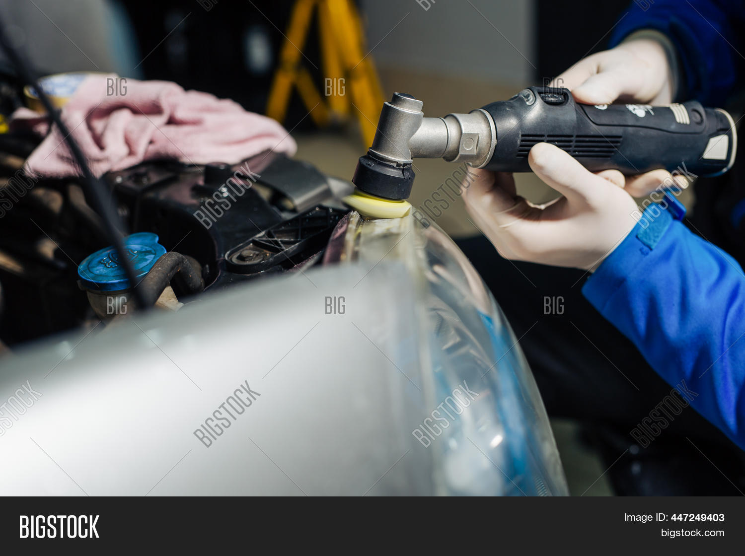 Worker Polishes Optics Image & Photo (Free Trial) Bigstock