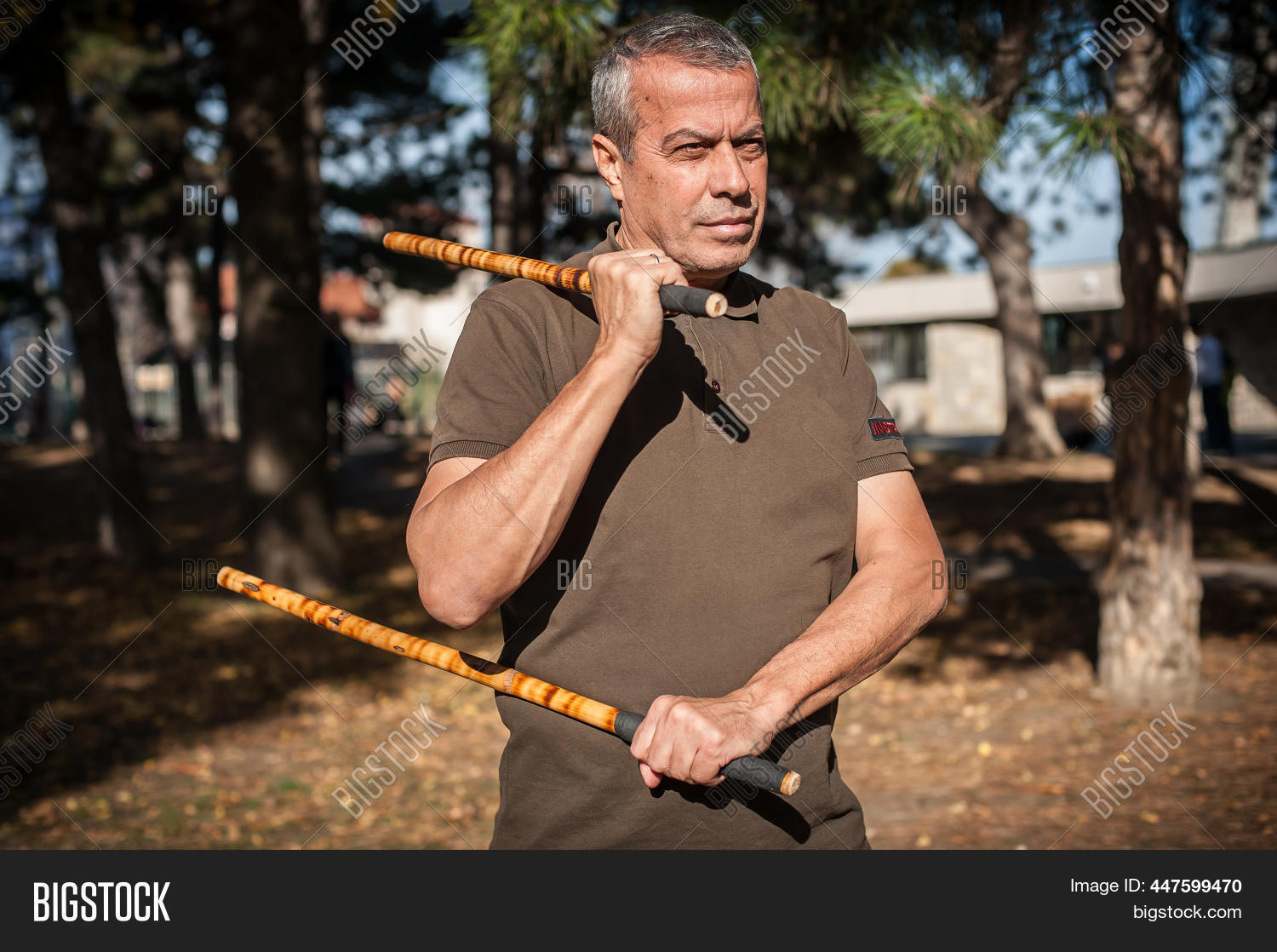 Lameco Astig Combatives instructor demonstrates single stick