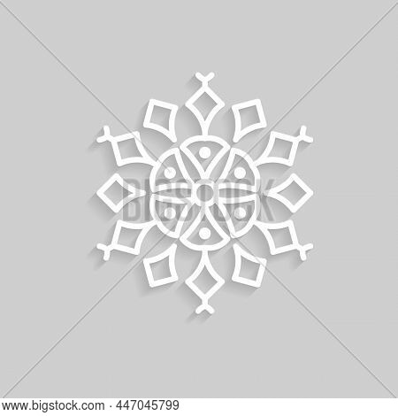 Snowflakes Doodle Hand Drawn For Christmas Design.